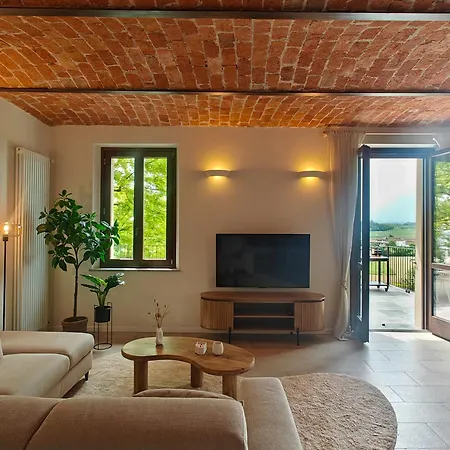 度假居 Casa Profumi Di Barbera - Infinity Pool, Luxurious Bedrooms And Historic Charm San Martino Alfieri